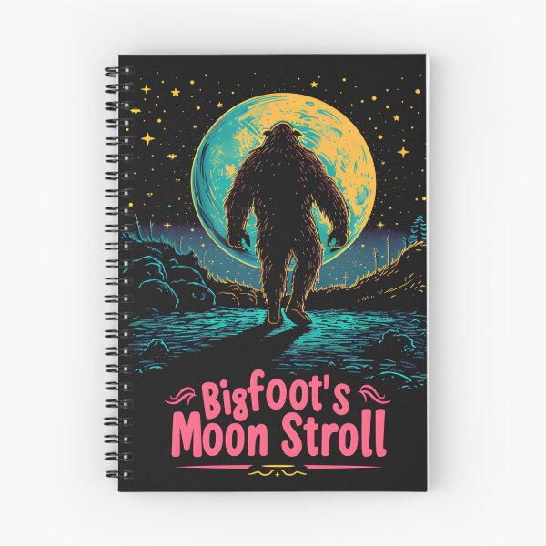 Item preview, Funny BigFoot and Moon  designed and sold by WildPalette-Art.