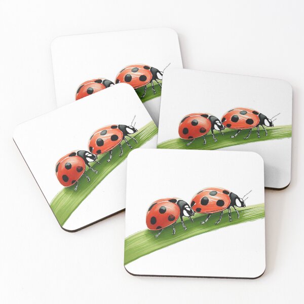 Item preview, Ladybug Duo on Grass designed and sold by omerfdln34.