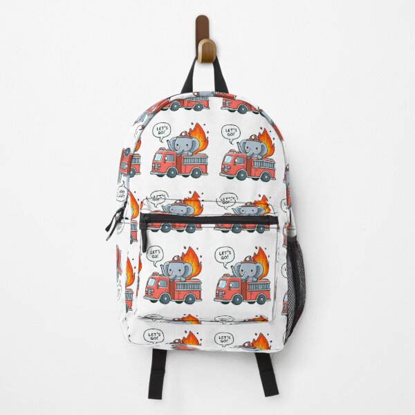 Item preview, Fire Truck Elephant designed and sold by LemuellTrends.