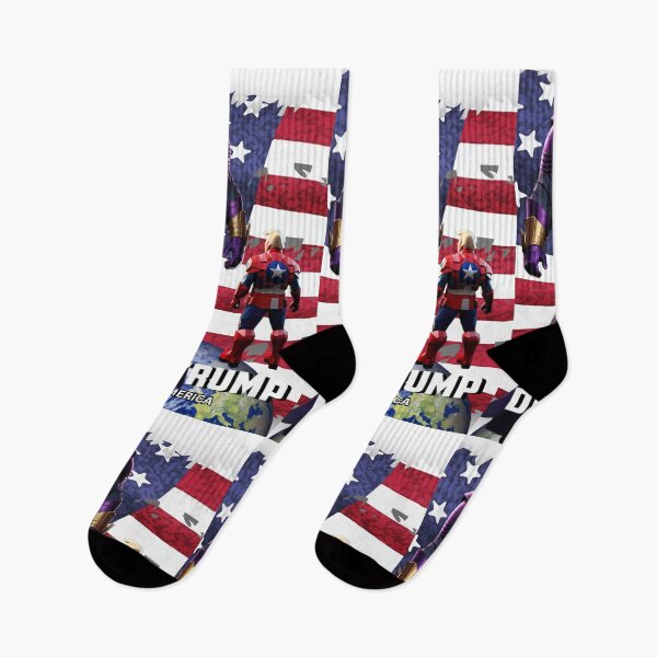 Item preview, Captain Donald Trump VS Thanos Biden #8 Trumps New America designed and sold by CaptainTrump.