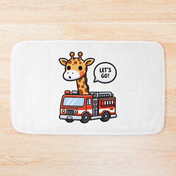 Item preview, Fire Truck Giraffe designed and sold by LemuellTrends.
