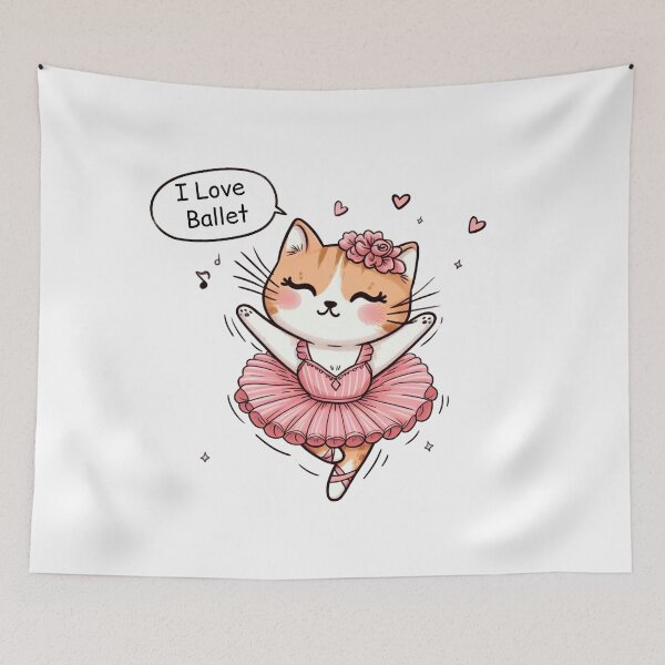 Item preview, Cute Ballet Cat designed and sold by LemuellTrends.