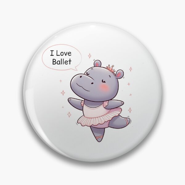 Item preview, Cute Ballet Hippo designed and sold by LemuellTrends.