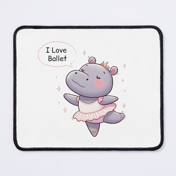 Item preview, Cute Ballet Hippo designed and sold by LemuellTrends.