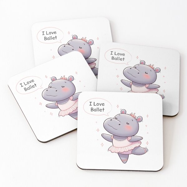 Item preview, Cute Ballet Hippo designed and sold by LemuellTrends.