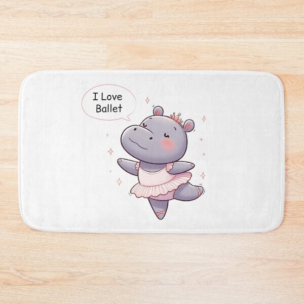 Item preview, Cute Ballet Hippo designed and sold by LemuellTrends.