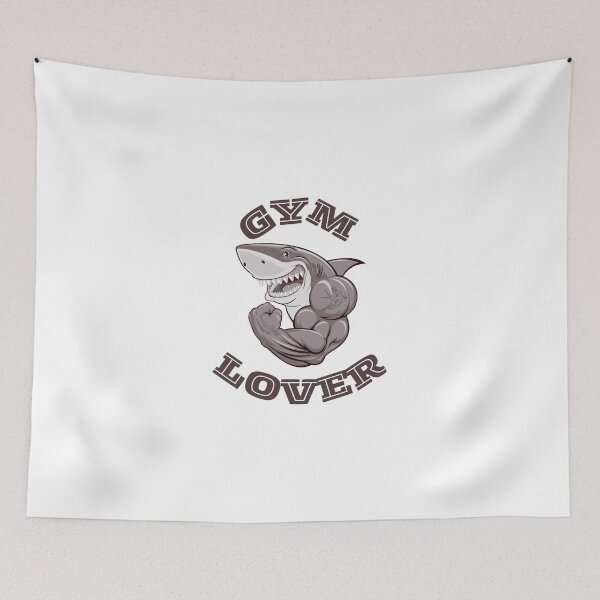 Item preview, Gym lover Shark designed and sold by mimirocker.