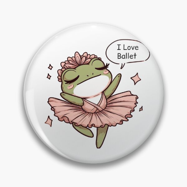 Item preview, Cute Ballet Frog designed and sold by LemuellTrends.