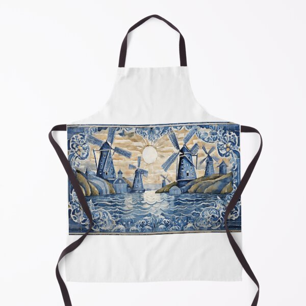 Item preview, Blue Delft Style Dutch Countryside designed and sold by DutchView22.