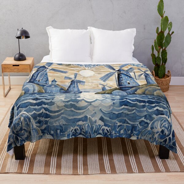 Item preview, Blue Delft Style Dutch Countryside designed and sold by DutchView22.