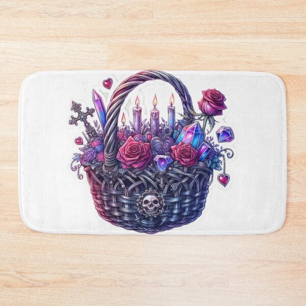 Item preview, Gothic basket goth valentines day Sticker designed and sold by Expressions-Sel.