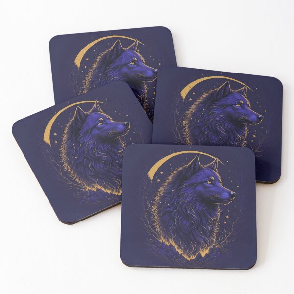 Item preview,  Starry Night Wolf  designed and sold by PolygonPinnacle.