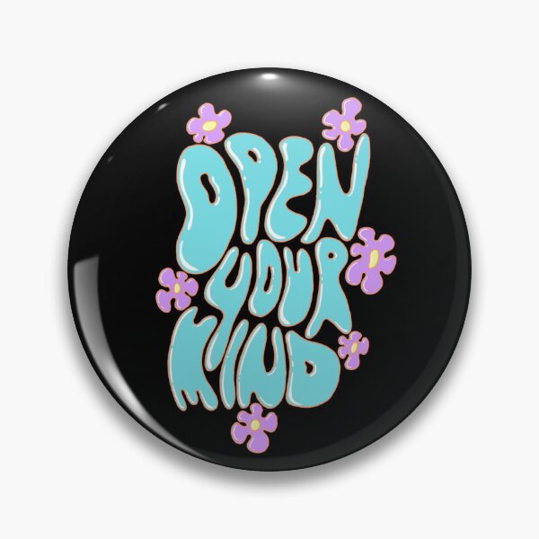 Item preview, Open Your Mind - bubbly lettering with flowers designed and sold by Blue-Paint.