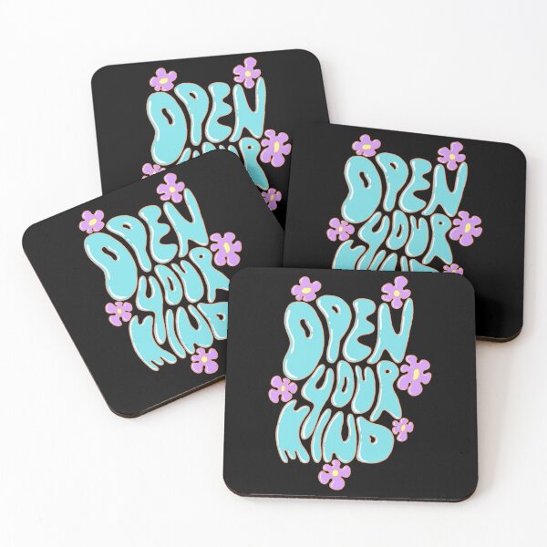 Item preview, Open Your Mind - bubbly lettering with flowers designed and sold by Blue-Paint.