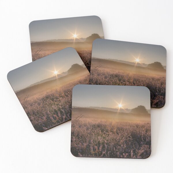 Item preview, Serene Heather Sunrise - Nature's Beauty in the Morning Light designed and sold by InbalTurShalom.