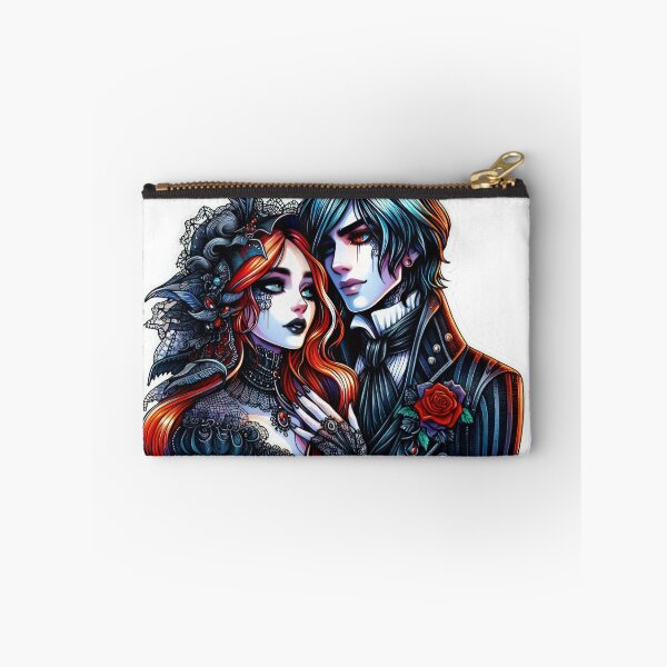 Item preview, Gothic Couple in love goth valentines day Sticker designed and sold by Expressions-Sel.