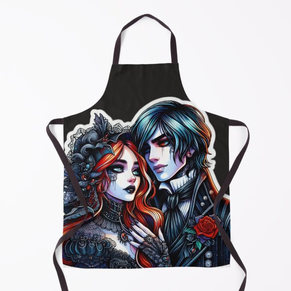 Item preview, Gothic Couple in love goth valentines day Sticker designed and sold by Expressions-Sel.