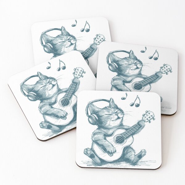 Item preview, Cat with a guitar. designed and sold by InfinityCircle.
