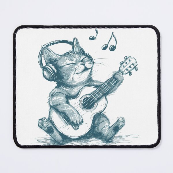 Item preview, Cat with a guitar. designed and sold by InfinityCircle.