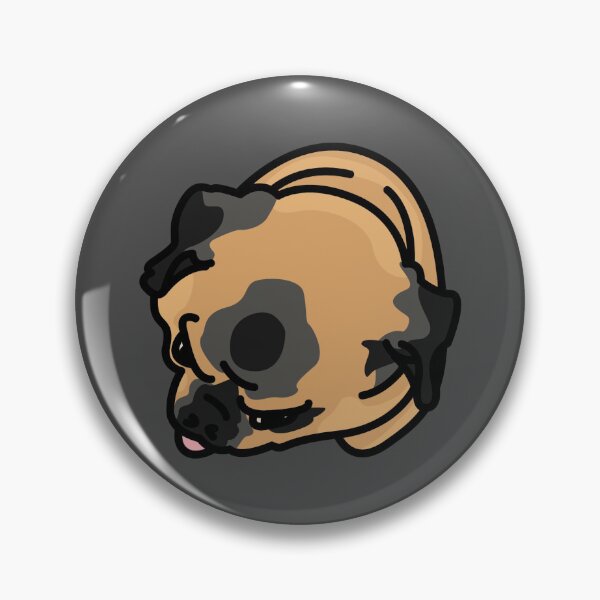 Item preview, Pet Head Icon "Apricot Pug" designed and sold by Scruffylad & Bitty.