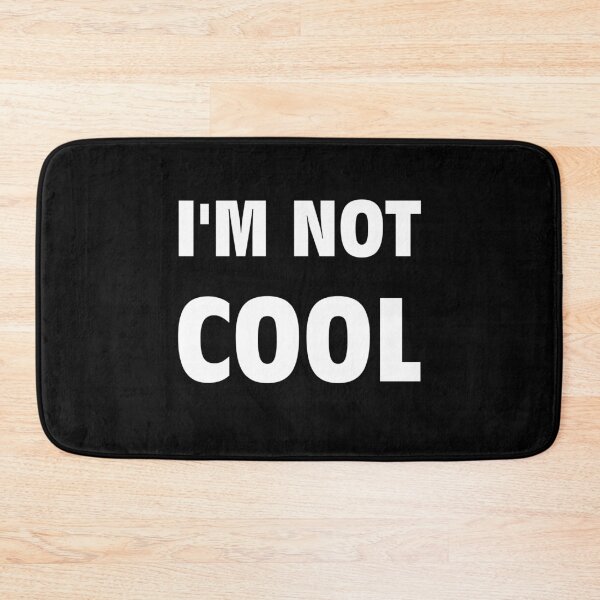 Item preview, I'M NOT COOL high impact thick capitalism consumption font text designed and sold by Michael Stewart.