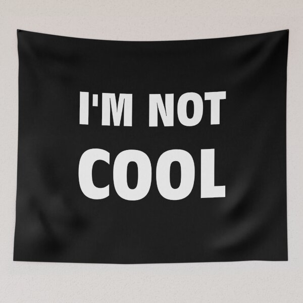 Item preview, I'M NOT COOL high impact thick capitalism consumption font text designed and sold by Michael Stewart.
