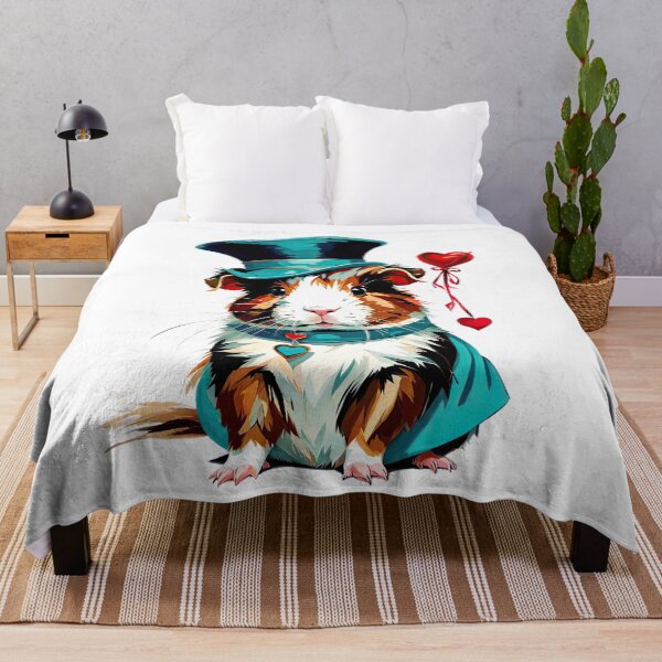 Item preview, Turquoise Rebel, Warrior guinea pig Valentine's day designed and sold by filusattila.