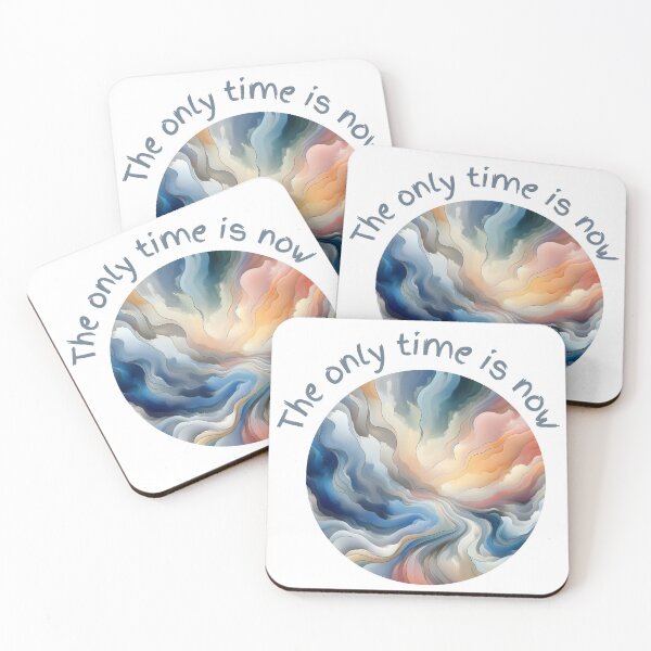 Item preview, colourful heaven cloud, Only time is now, abstract artpiece,  designed and sold by Coolparrotgirl.