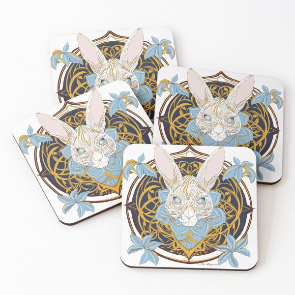 Item preview, Blue Flower Rabbit designed and sold by mythnomer.