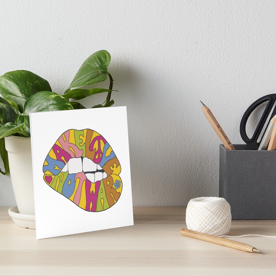 make love not war... Art Board Print