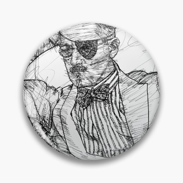 Item preview, JAMES JOYCE - ink portrait .4 designed and sold by lautir.