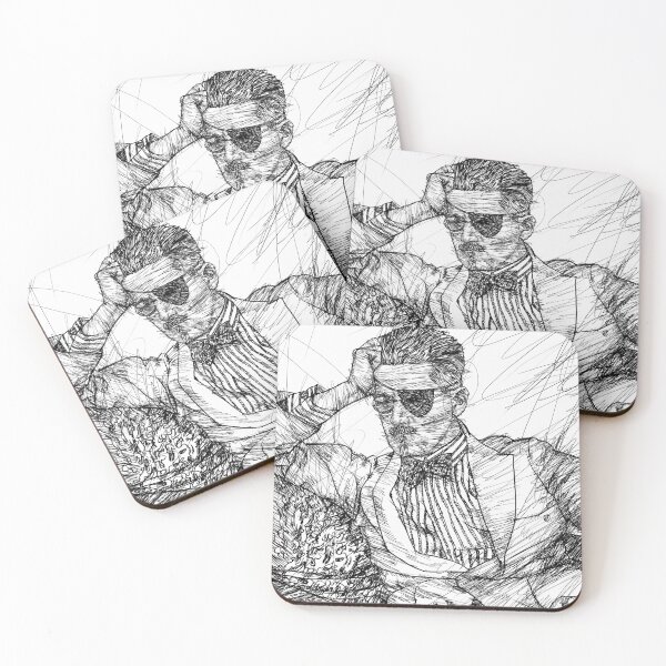 Item preview, JAMES JOYCE - ink portrait .4 designed and sold by lautir.