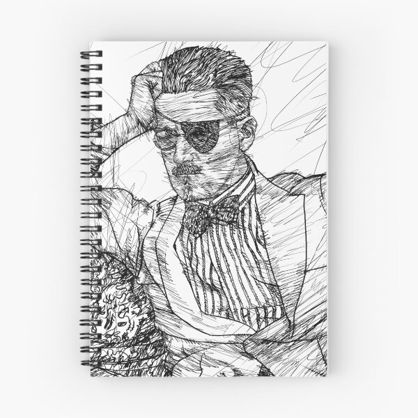 Item preview, JAMES JOYCE - ink portrait .4 designed and sold by lautir.
