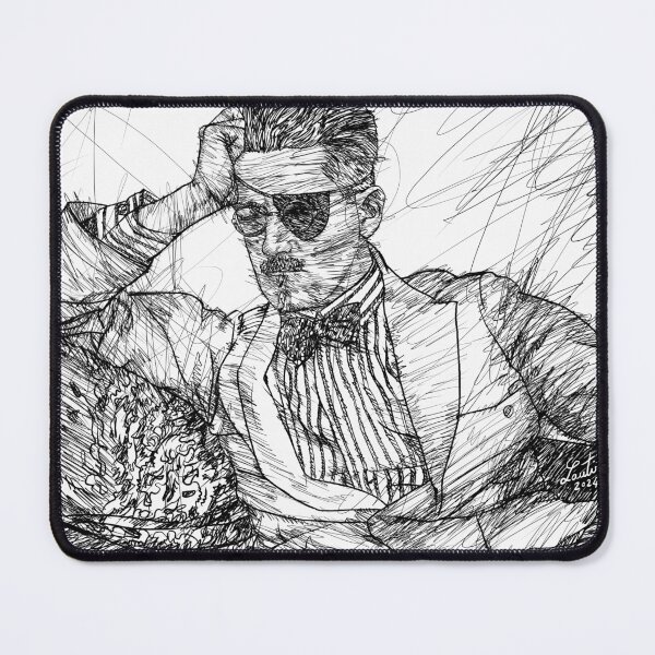 Item preview, JAMES JOYCE - ink portrait .4 designed and sold by lautir.