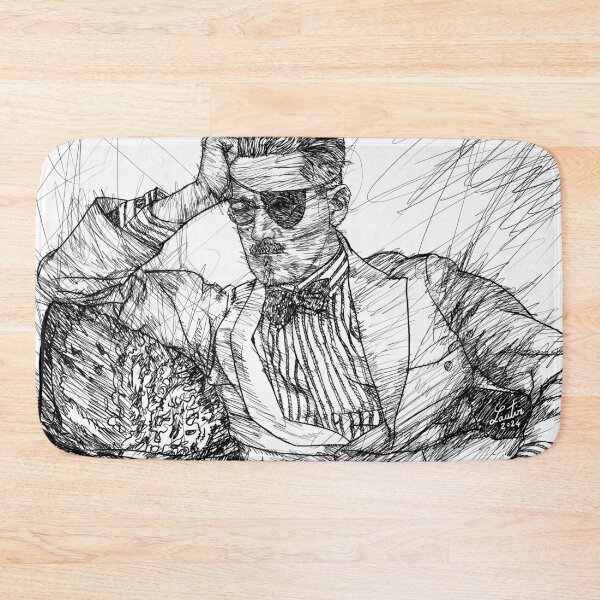 Item preview, JAMES JOYCE - ink portrait .4 designed and sold by lautir.