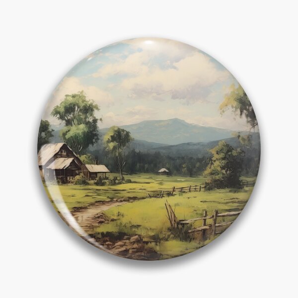 Item preview, Old House Landscape  designed and sold by Rosaliartbook.