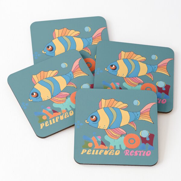 Item preview, Psychedelic Retro Fish Gibberish designed and sold by Chubuter.