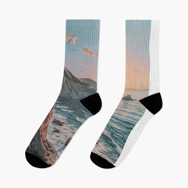 Item preview, Sunset Cliffs and Seagulls designed and sold by EtherealEchoes.