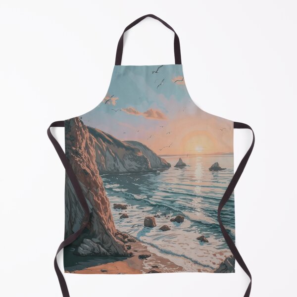 Item preview, Sunset Cliffs and Seagulls designed and sold by EtherealEchoes.
