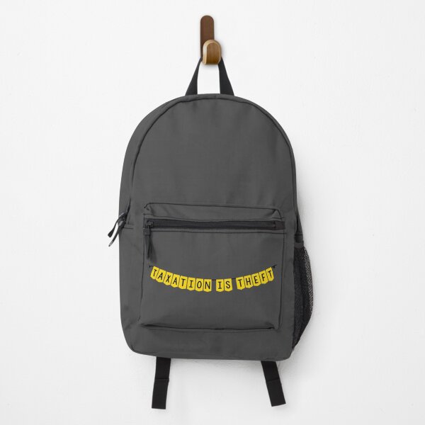 Item preview, Taxation is theft banner yellow and black designed and sold by LibertyCapital.