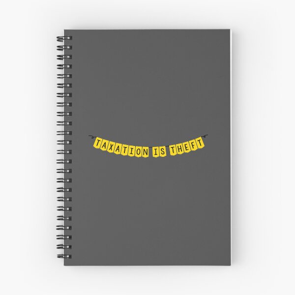 Item preview, Taxation is theft banner yellow and black designed and sold by LibertyCapital.