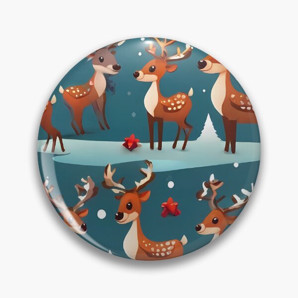 Item preview, "Joyful Reindeer Wonderland: A Vectorized Christmas Delight" designed and sold by Zivoo.