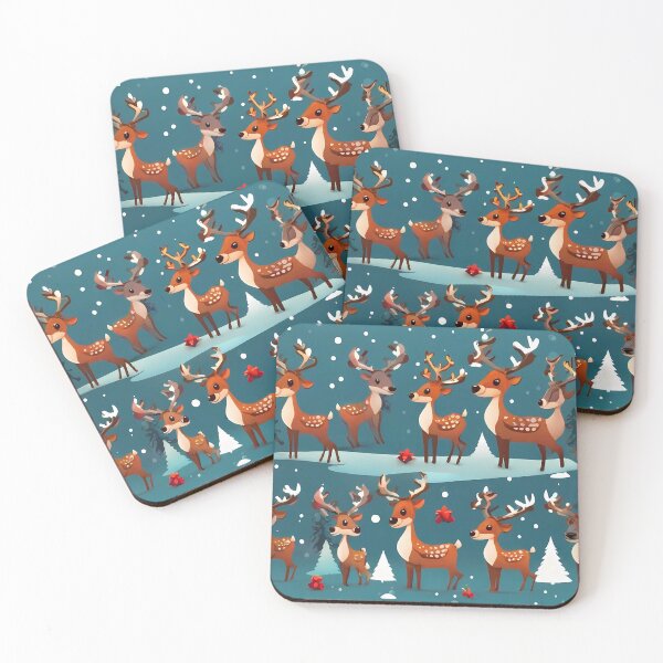 Item preview, "Joyful Reindeer Wonderland: A Vectorized Christmas Delight" designed and sold by Zivoo.