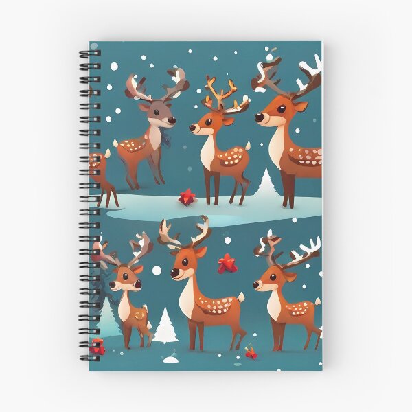 Item preview, "Joyful Reindeer Wonderland: A Vectorized Christmas Delight" designed and sold by Zivoo.
