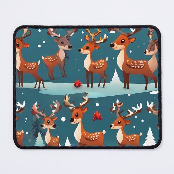 Item preview, "Joyful Reindeer Wonderland: A Vectorized Christmas Delight" designed and sold by Zivoo.