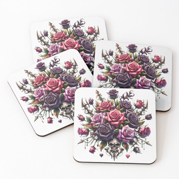 Item preview, Gothic Bouquet Roses valentines day goth Sticker designed and sold by Expressions-Sel.