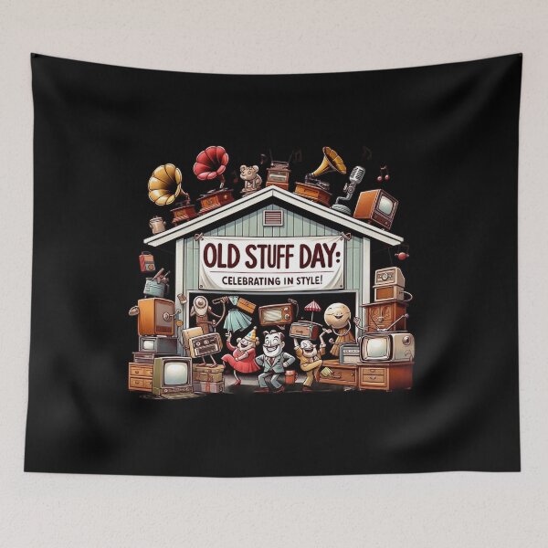 Item preview, Retro Revelry: Old Stuff Day Bash designed and sold by BlueGoldArt.