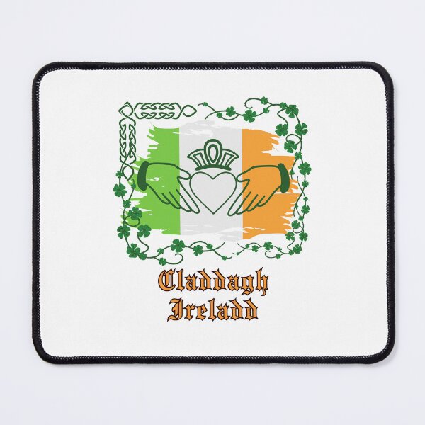 Item preview, Claddagh ring Ireland gifts with flag of Ireland. designed and sold by MCanderart.