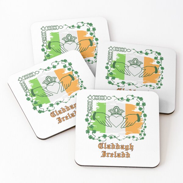 Item preview, Claddagh ring Ireland gifts with flag of Ireland. designed and sold by MCanderart.