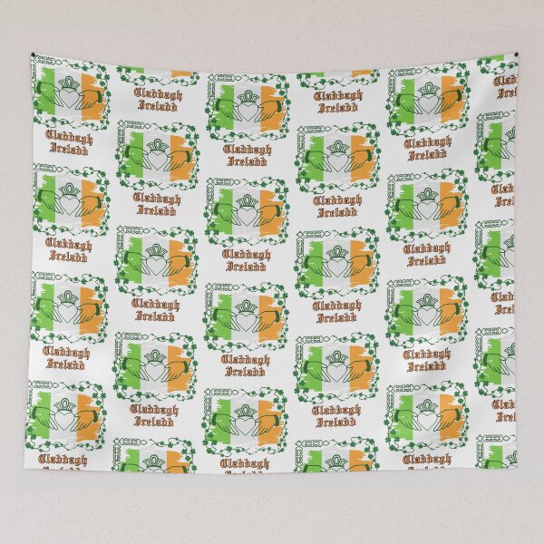 Item preview, Claddagh ring Ireland gifts with flag of Ireland. designed and sold by MCanderart.